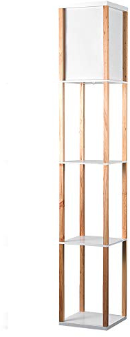 MiniSun | Oak Wooden Floor Lamp with Shelves | Floor Lamps & Torchieres, Home Décor, Improvement & Lifestyle Essential