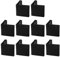 sourcing map 10pcs Casquette Pieds Chaise Angle Fer Forme L Patin Meuble Table Embout Capouchon Cornière Protection Plastique Noir 30mm x 30mm