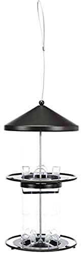 TRIXIE 55423 Futterspender, Metall/Kunststoff, 36 cm, schwarz