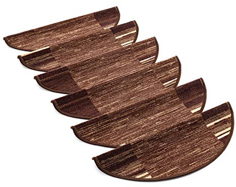 rugsx Adagio Stufenmatten Selbstklebend 64x22 cm + 3,5cm braun 15 Stück