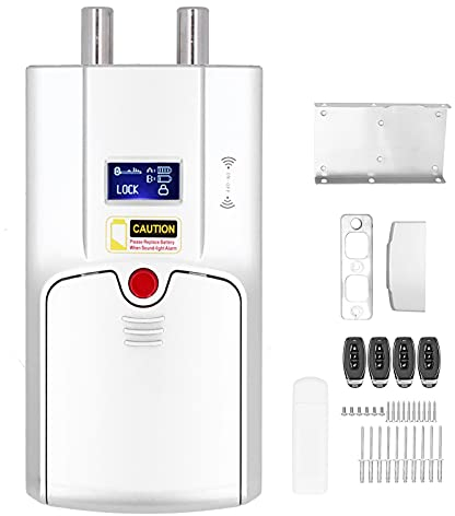 Sonew Cerradura de Puerta Inteligente, Cerradura de Puerta Inteligente Táctil Bluetooth, Cerradura Electrónica con Control Remoto Sin Llave Invisible, con 4 Controles Remotos (Aleación de Zinc)
