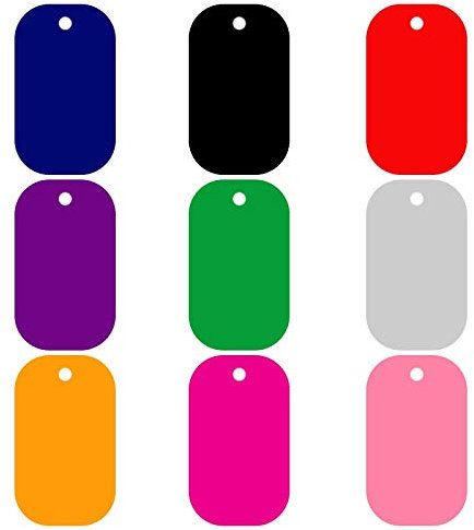 Hundemarke Mit Gravur 20 Stücke Pet Id Dog Tag Aluminium Militärarmee ICH WÜRDE Tag Name Leerer Hundetiketten Anhänger Kundenspezifische Logo Laser Personalisierte Gravur Text HundeanhäNger Mit Gravur