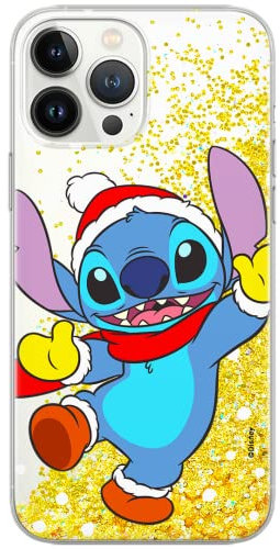 ERT GROUP mobile phone case for Apple Iphone 5/5S/SE original and officially Licensed Disney pattern Stitch 009 optimally adapted to the shape of the mobile phone, with glitter overflow effect