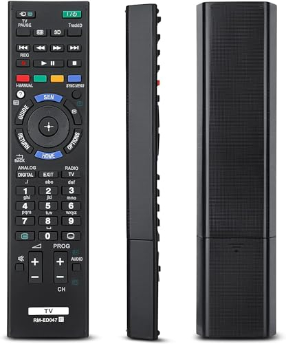GOUYESHO RM-ED047 Ersatz Fernbedienung passend für Sony Bravia TV Kompatibel mit RM-YD103 RM-ED050 KDL-22BX320 KDL-32R300B KDL-40BX420 KDL-40BX421 KDL-55BX520 KDL-70W830B