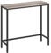 HOOBRO Mesa de Entrada Estrecha de estilo industrial - Consola auxiliar pequeña de Exposición - Adecuada para Salón y Pasillo - Greige EBG75XG01