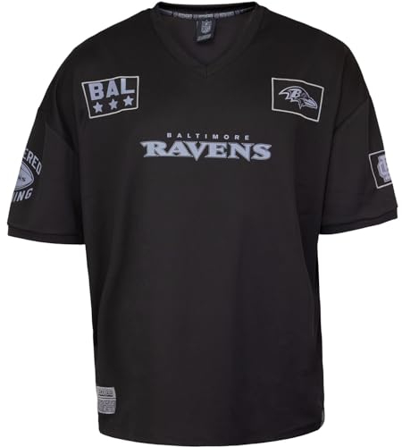 Recovered NFL Team Salute Black Military Oversized Mesh Limited Jersey Trikot (DE/NL/SE/PL, Alphanumerisch, M, Regular, Regular, Baltimore Ravens)