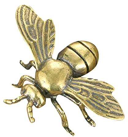 Schreibtischorganisator Kinder aus reinem Kupfer, antike Bronzeware, Arbeitszimmer, Büro, Dekoration, Geschenk, Geschenke, Kunsthandwerk, Sammlung, Ornamente Schreibtisch Stehsammler (Gold, One Size)