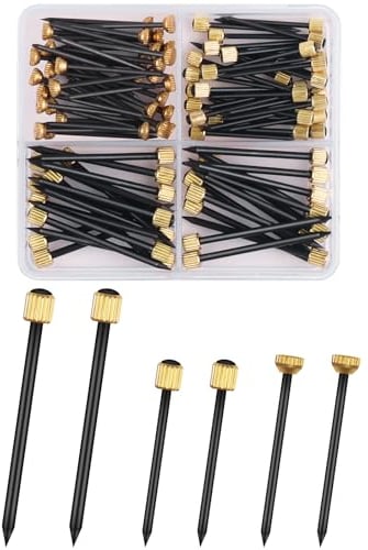 Caianwin 90pcs Nails for Hanging Pictures 3 Sizes, Hanging Nails with Storage Box for Walls, Kitchen, Living Room, Bedroom, Bathroom