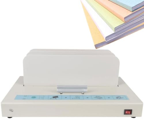 Relieuse électrique thermofusible pour bureau, classeur thermique A3/A4/A5/A6, épaisseur de reliure de 50 mm, contrôle de température à 3 vitesses, serrage automatique - Documents, fournitures