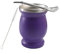Ruikcoll Vaso Yerba mate de acero inoxidable con pajita de acero inoxidable y cepillo de limpieza (morado)