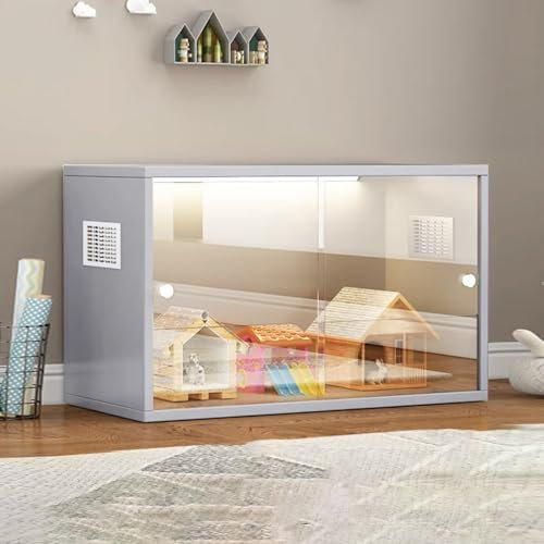 BRCYKRWY Glasvitrine Standvitrine Vitrinenschrank Wohnzimmer Durchsichtige Sammler-Vitrine Vitrinenschrank Küchenschrank Mit Glasstür Schaufenster Mit Transparenter Figur,für Büro Wohnzimmer Küche
