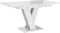 PROROOM FURNITURE - Malvi - Esstisch Ausziehbar auf 160 cm - 120x80x75 cm - Modern - Dinner Table - Esszimmertisch - Tisch für Esszimmer, Wohnzimmer - Ausziehtisch - Weiß Hochglanz