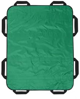 Positioning Bed Pad with Reinforced Handles, für übergewichtige Menschen, ältere Menschen und Patienten, die transferiert werden müssen - wiederverwendbar und waschbar(Green)
