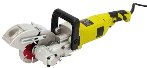 Mauernutfräse Elektrisch Schlitzfräse,4000W 6500RPM Nutenfräsmaschine,Schnitttiefe 3.7cm,Staubfreies Nuten,Schnittbreiteneinstellung 3.3cm,Betonschlitzen,Marmor