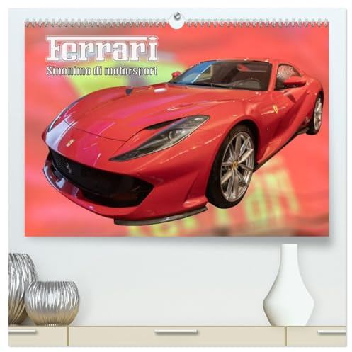 Ferrari - Synonym für Motorsport (hochwertiger Premium Wandkalender 2026 DIN A2 quer), Kunstdruck in Hochglanz: Ein kleiner Überblick der Ferraris von 1947 bis heute (CALVENDO Sport)