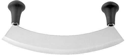 Weis 11621 Wiegemesser, Edelstahl, Silber/schwarz, 25 x 4 x 13 cm