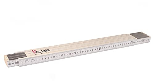 Nivellierzollstock 4 m, (Geometer-Maßstab), Transportlänge 57,5 cm – beide Seiten cm/mm-Teilung