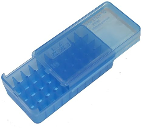 MTM P50SS Series Side-Slide Pistol Ammo Box (50 Rds 45 ACP, Clear Blue)