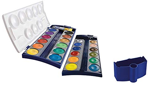 Wasserbox 808246 für Pelikan Deckfarbkasten Schul-Standard blau (Wasserbox, Deckfarbkasten 24 Farben, 1)
