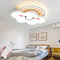 Kinderlampe Cartoon Deckenleuchte LED Jungen Und Mädchen Schlafzimmer Deckenlampe Dimmbar Mit Fernbedienung Pendelleuchten Acryl Deckenlicht Für Wohnzimmer Kinderzimmer Kindergarten Flur (White,63CM)
