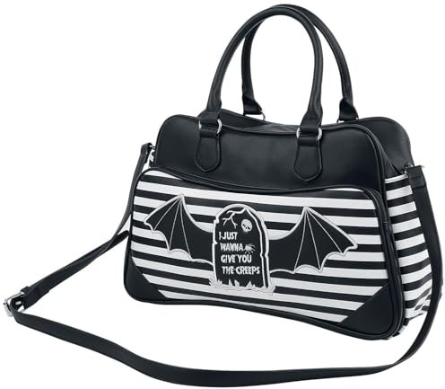 Banned Alternative I Just Wanna Give You The Creeps Frauen Handtasche schwarz/weiß