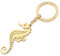 RAIDIN Porte-clés d'hippocampe Crabe Tortue mignon animal marin Cadeaux pour Femmes Filles Clé de voiture Porte-monnaie (Or-044 Hippocampe)