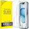 JETech Screen Protector for iPhone 15 Plus 6.7-Inch, Bubble Free, Tempered Glass Film with Easy Installation Tool, Case-Friendly, HD Clear, 2-Pack