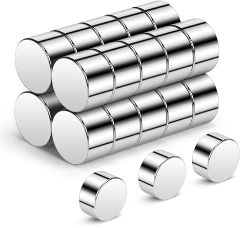 Wukong 8×5mm | 20 Stück Neodym Magnete Stark, Kleine Magnete Stark Pinnwand Magnete, Whiteboard Magnete Stark Flach, Mini Magnete für Magnettafel, Kühlschrank and Büro