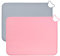 Silicone Placemats for Kids Baby, 2 Pack Toddler Placemats for Table, BPA Free Non Slip Portable Eating Table Mats, Large Size Heat-Resistant Food Mats Baby Dining Mat, Dishwasher Safe (Pink + Blue)
