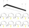 8 PCS Cable de Suspension en Acier Inoxydable Réglable, 1,5 mm x 2 M Fil à Suspendre Plafond Ajustable, Corde Luminaire avec Agencements, Câble Métallique Fixation pour Panneau LED Plafonnier Photos