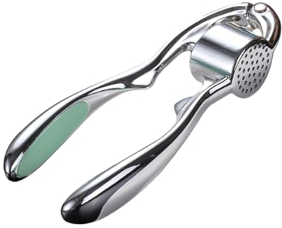 Ciieeo Garlic Press Manual Garlic Crusher Without Peeling Garlic Stainless Steel Construction Cm Size Easy to Clean Filter for Garlic Flakes Ginger Juicer Extruder Tool Meat