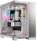 CORSAIR 6500X Mid-Tower ATX-Doppelkammer-PC-Gehäuse – Gehärtetes Panoramaglas - Umgekehrte Verbindung Motherboard-Kompatibel – Keine Ventilatoren Inbegriffen – Weiß/Satin-Grau Aluminium