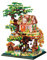 JVAVNE 2 In 1 Tree House Building Blocks Set, Micro Building Bricks Kit, DIY Forest House Architecture Model Building ConstructionToys for Adults Kids Boys Girls, Creative Gift Home Deco 3196PCS