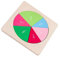 KOMBIUDA 1 Satz runde Anzeigetafel Spielzeug für Kinder Geometrischer Block für Kinder Spielzeuge kindererziehung aufklärung Kinder Kinderspielzeug Kleinkind-Puzzle Mathe-Lehrmittel hölzern