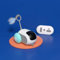 Gerbala Jouet Chat Interactif, Souris avec Télécommande, Jouet Souris électrique 2 Modes Rechargeable USB, Jouet Intelligent pour Chat (Bleu)