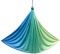 Swing sensorial sensorial de Fioorky Swing de acurrucado elástico Pesado para Interiores al Aire Libre (Verde Azul)