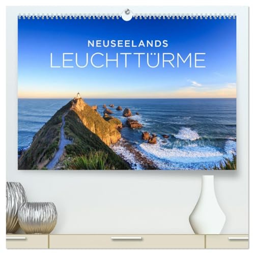 Neuseelands Leuchttürme (hochwertiger Premium Wandkalender 2026 DIN A2 quer), Kunstdruck in Hochglanz: Die schönsten Leuchttürme entlang der neuseeländischen Küste. (CALVENDO Natur)
