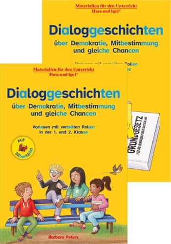 Kombipaket Dialoggeschichten über Demokratie, Mitbestimmung und gleiche Chancen / Silbenhilfe: 2 Mappen (Lesen lernen mit der Silbenhilfe)