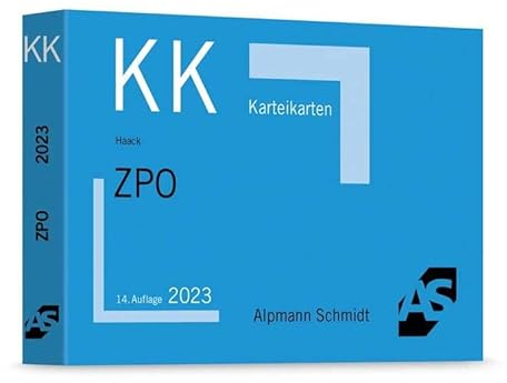Karteikarten ZPO: Erkenntnisverfahren, Vollstreckungsrecht (Karteikarten Zivilrecht)