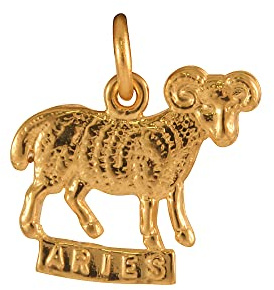 jewellerybox 9ct Gold Aries Ram Charm