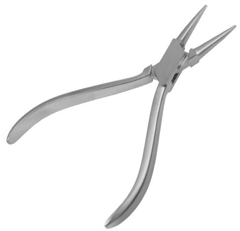 Pince à becs ronds pour fil enroulement - Pince Ronde - Pince à cintrer pour des fils et des bijoux en argent - Inox