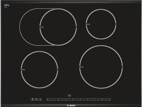 Bosch pib775 N17e Plaque Électrique/71 cm/4 zones de cuisson à induction avec détection Pot/Interrupteur principal/Noir