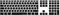MiNGFi Russisch Silikon Tastatur Schutz Abdeckung für Apple USB verkabelt Keyboard mit Ziffernblock (2007-2016) Modell A1243 EU/ISO Tastaturlayout - Schwarz