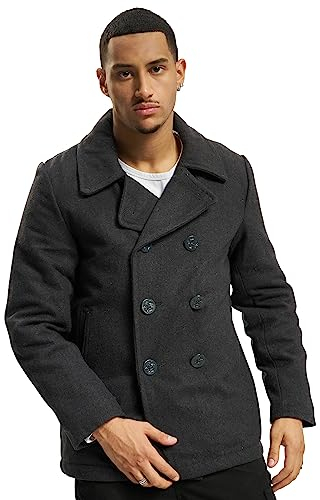 Brandit Pea Coat Vestes, Gris (Anthrazit 5), XXX-Large Homme