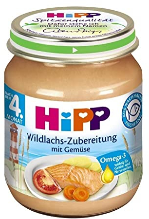 Hipp Wildlachs-Zubereitung mit Gemüse, 6er Pack (6 x 125g)