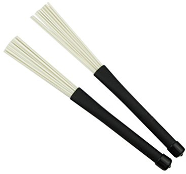Balais pour Batterie Jazz Rock Nylon Rétractable 1 Paire