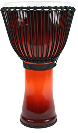 TOCA Djembe Freestyle Rope Tuned SFDJ-14AFSBB African Sunset 14 | Alpine Spannschnüre, voluminöse Bässe, Höhe 66 cm