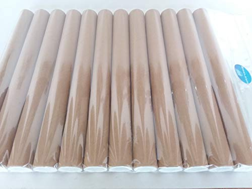 ShieldUp, 12 resistenti tubi in cartone per spedizioni postali | 25 mm di diametro per 300 mm di lunghezza