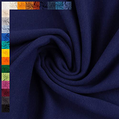 Bündchen Stoff Heike von Swafing, Schlauchware, uni dunkelblau (Länge am Stück: ab 25cm x Breite: 50cm/100cm)