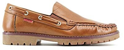MODELISA - Zapatos Náuticos Sin Cordónes para Hombre (Marrón, Numeric_40)